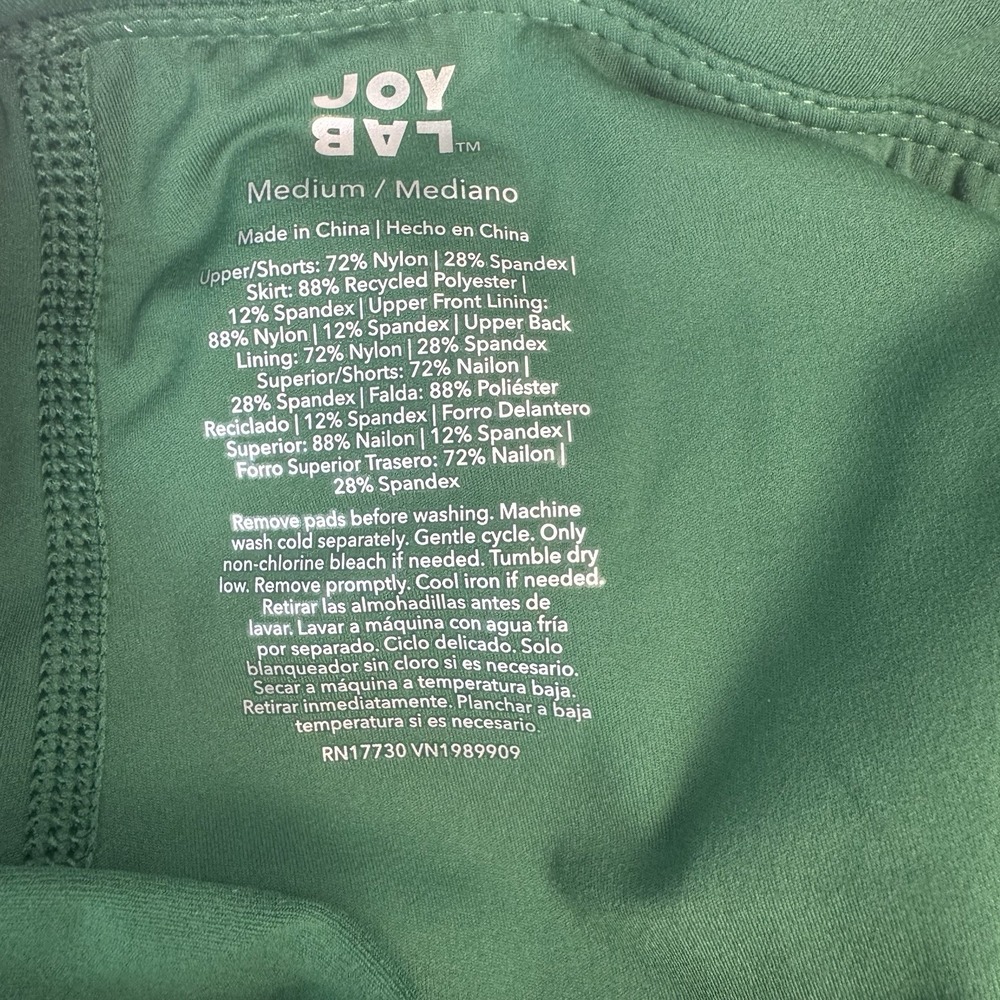 JoyLab Active Dress M Arugula Green · Built-in Shorts + Pockets *NWOT - Picture 9 of 9
